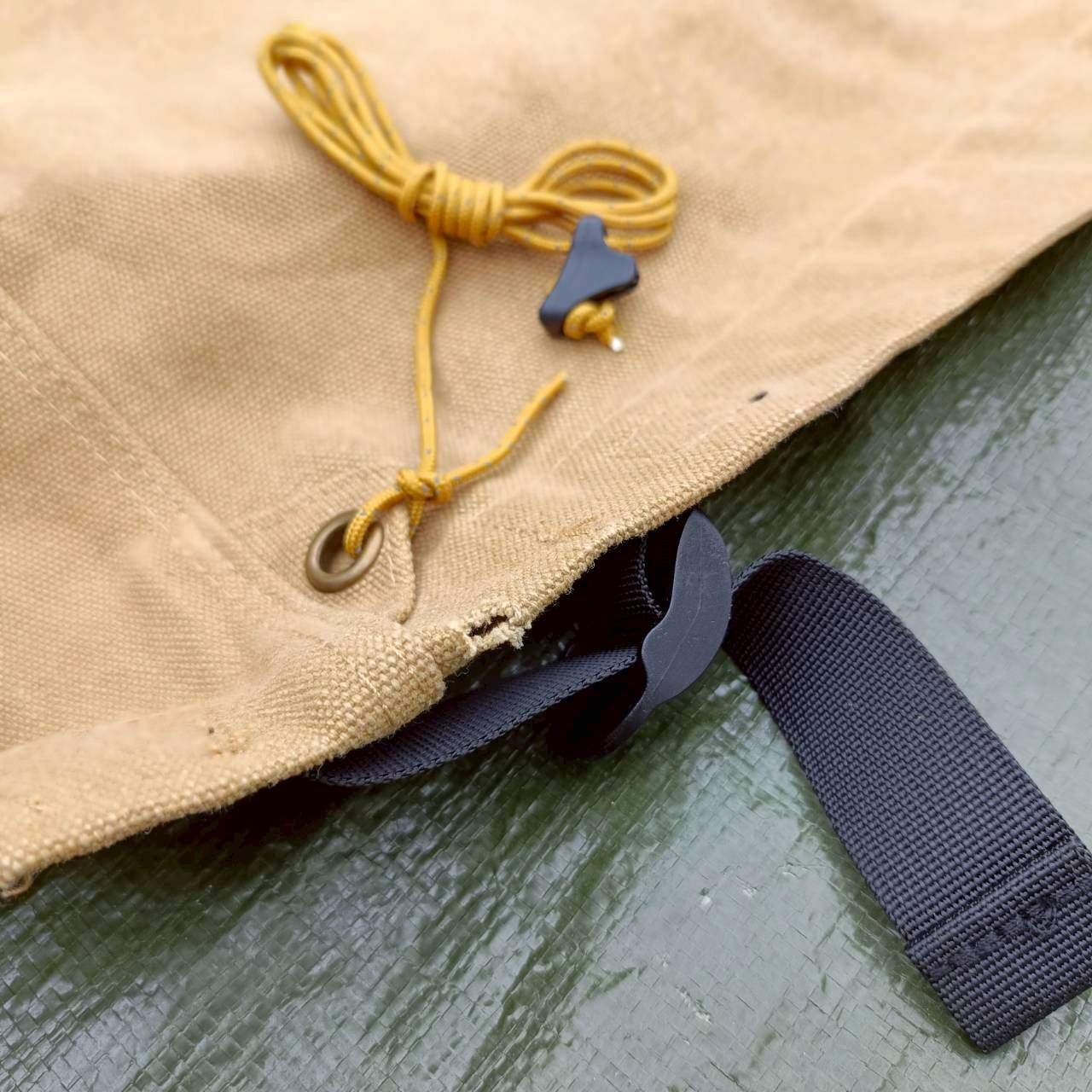 ◆QUICKCAMP(クイックキャンプ)　焚火陣幕-homura(サンド) QC-WS コットン ウィンドスクリーン