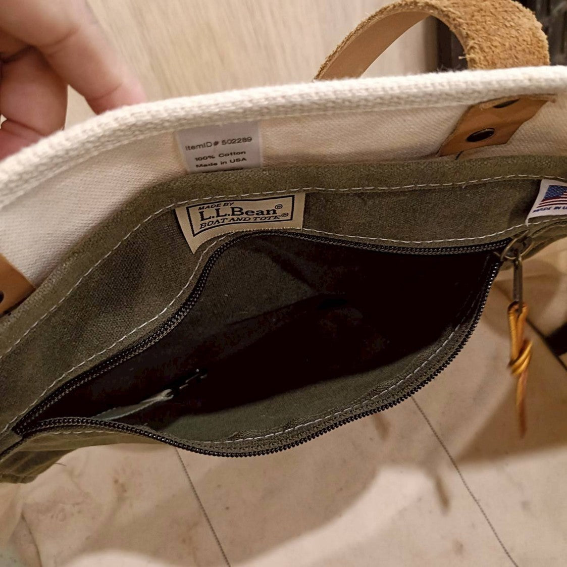 ◆L.L. Bean(エルエルビーン) Utility Waxed Boat and Tote (USA製) ※廃盤品