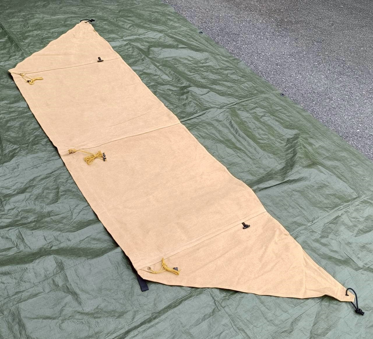 ◆QUICKCAMP(クイックキャンプ)　焚火陣幕-homura(サンド) QC-WS コットン ウィンドスクリーン