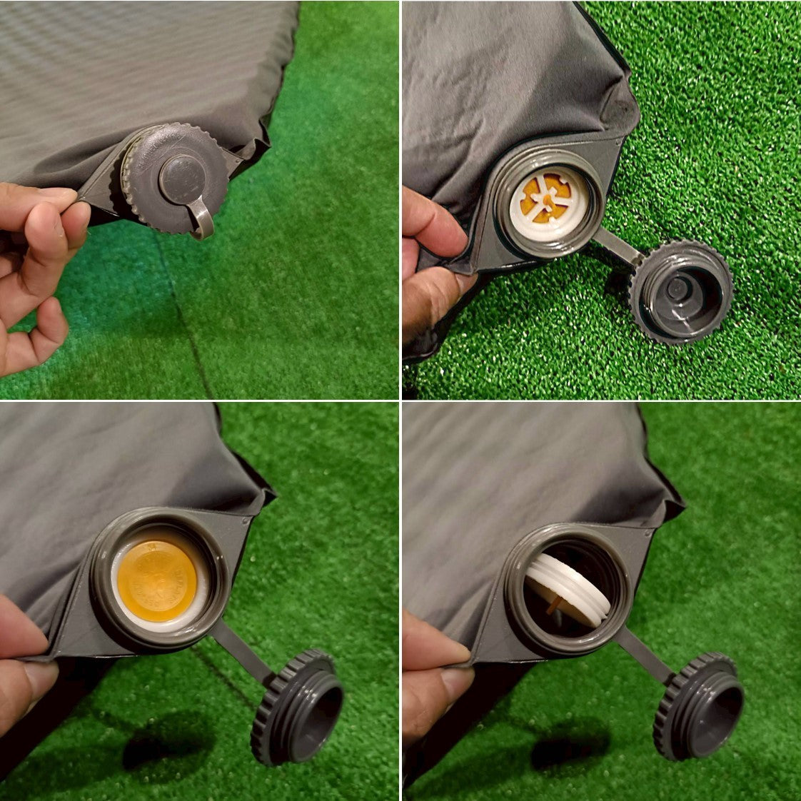 Hikenture(ハイケンチャー) インフレーターマット シングル(グレー)　約192×67×H5cm