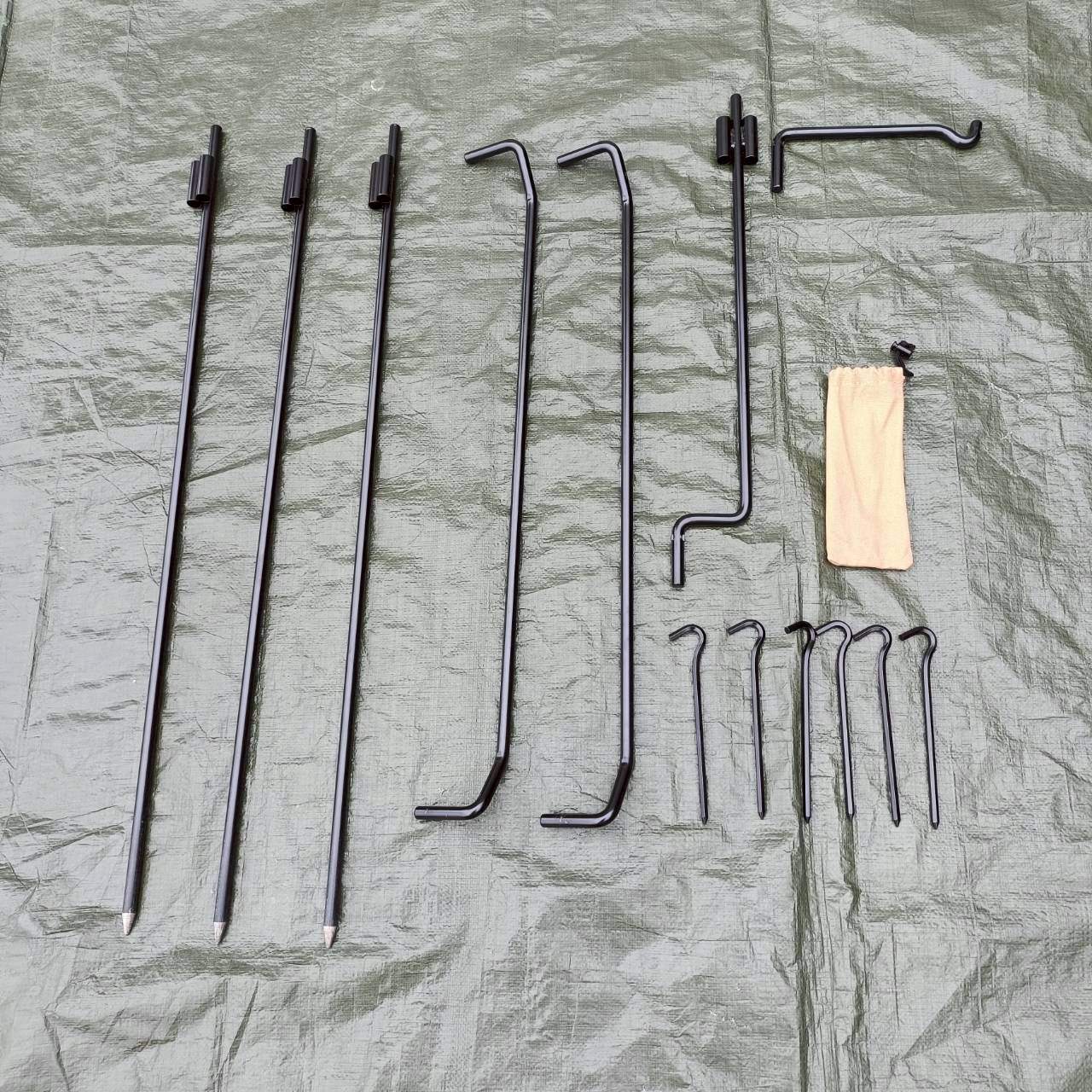 ◆QUICKCAMP(クイックキャンプ)　焚火陣幕-homura(サンド) QC-WS コットン ウィンドスクリーン