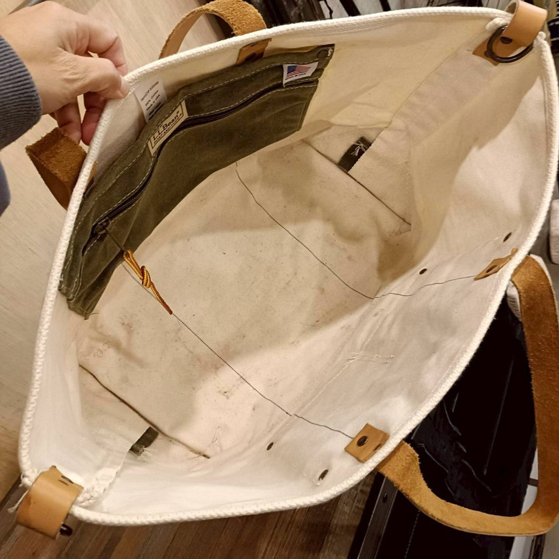 ◆L.L. Bean(エルエルビーン) Utility Waxed Boat and Tote (USA製) ※廃盤品
