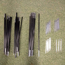 load image to gallery viewer, MINIMALWORKS Jack Shelter Plus (olive) with 3 sets of side poles (6 poles) *Center main pole is unbranded from another company (can be set up)
