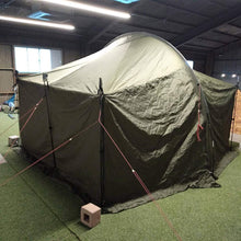 load image to gallery viewer, MINIMALWORKS Jack Shelter Plus (olive) with 3 sets of side poles (6 poles) *Center main pole is unbranded from another company (can be set up)
