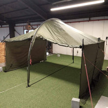 load image to gallery viewer, MINIMALWORKS Jack Shelter Plus (olive) with 3 sets of side poles (6 poles) *Center main pole is unbranded from another company (can be set up)
