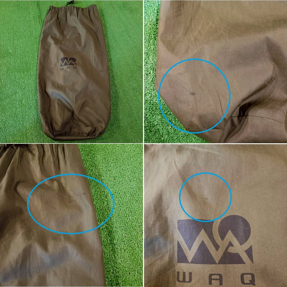 ◆WAQ(ワック)  インフレータブル式マット(オリーブ) シングル 同モデルで連結可能 厚み：8cm