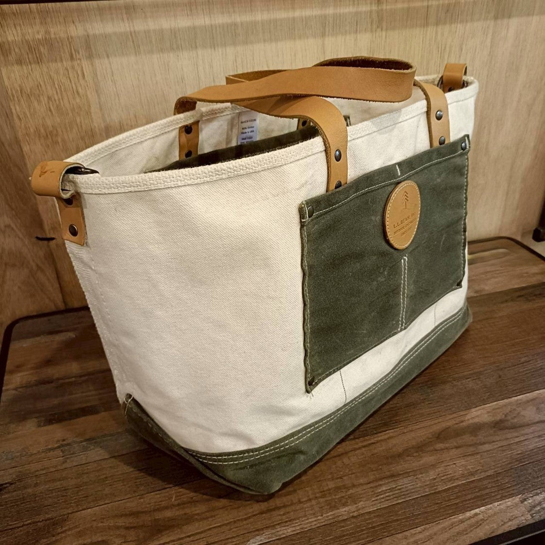 ◆L.L. Bean(エルエルビーン) Utility Waxed Boat and Tote (USA製) ※廃盤品