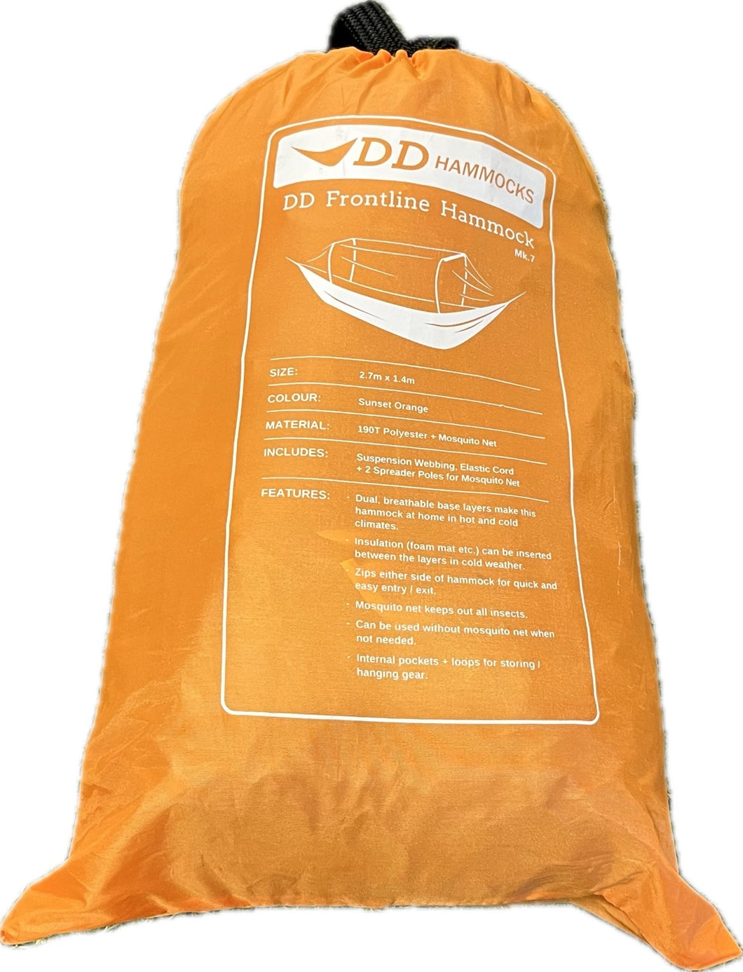 DD Hammocks  DD フロントライン ハンモック(サンセットオレンジ)